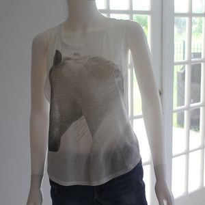 Cute Horse Design Tank Top